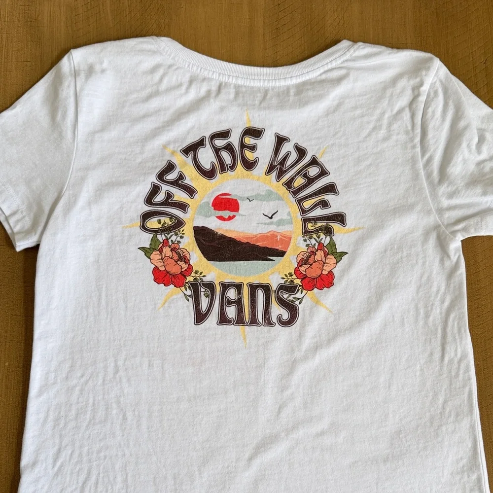 Vans White Kids Short Sleeve Tee